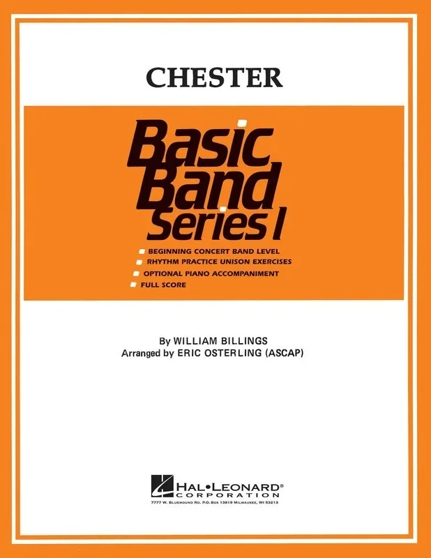 Chester Bb1 (Music Score/Parts)