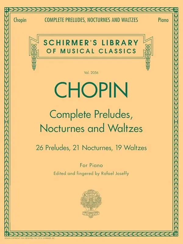 Chopin Complete Preludes, Nocturnes and Waltzes for Piano – Schirmer‘s Library