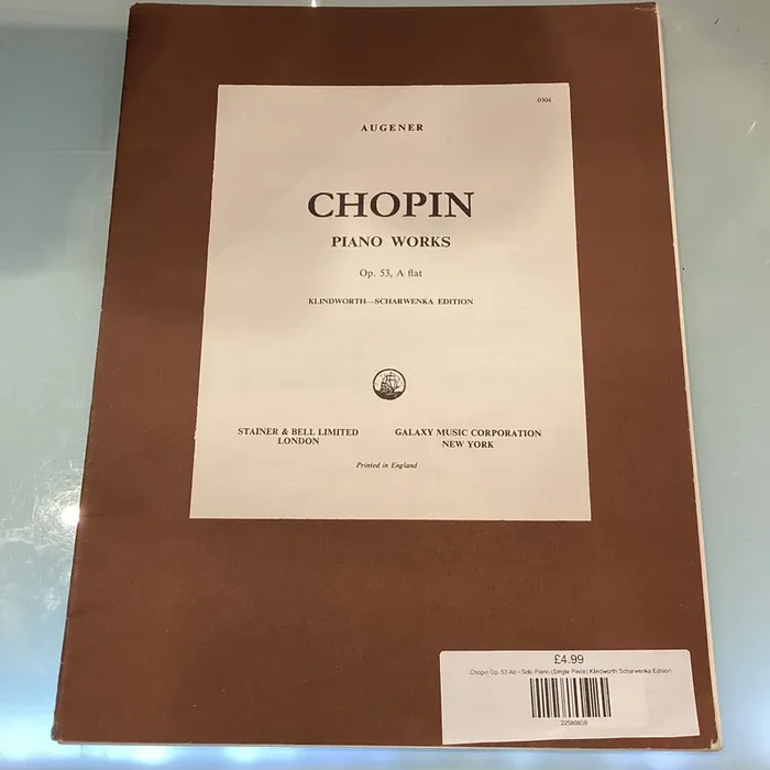Chopin Op. 53 Ab – Solo Piano (Single Piece) Klindworth Scharwenka Edition