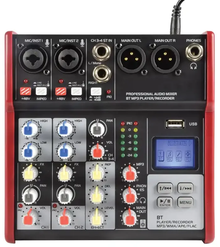 Citronic CSM-4 Compact Mixer With Bluetooth