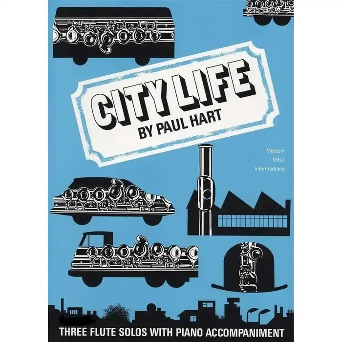 City Life Three Flute Solos with Piano Accompaniment