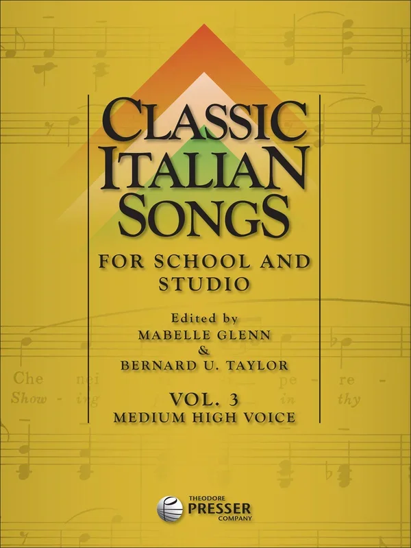 Classic Italian Songs for School and Studio – Volume 3