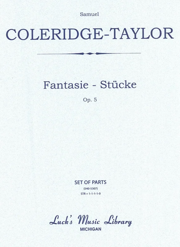 Coleridge-Taylor: 5 Fantasiestücke, Op. 5