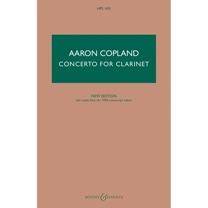 Copland, Aaron – Clarinet Concerto HPS 831