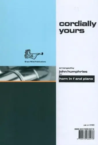 Cordially Yours (for Horn in F)
