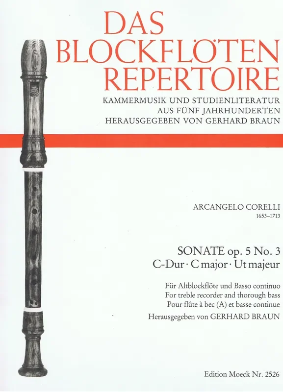 Corelli Sonata in C Major for Treble Recorder and Basso Continuo
