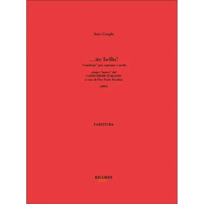 Corghi, Azio – … Ite Bellu!