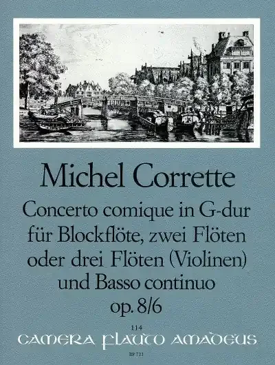 Corrette Concerto Comique for Recorder, 2 or 3 Flutes and Basso Continuo
