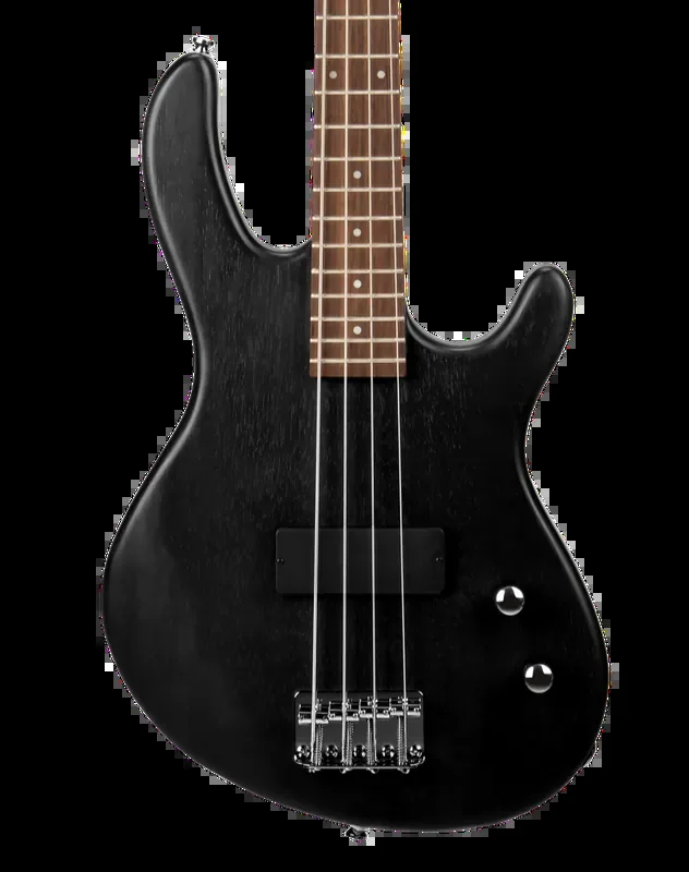 Cort Action Junior Short Scale Bass – Open Pore Black