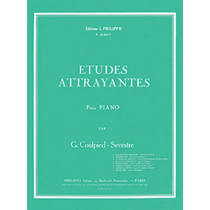 Coulpied-Sevestre, Germaine – Etudes attrayantes (8 pièces)