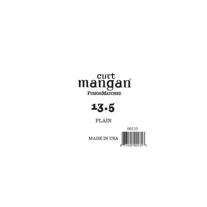 Curt Mangan Plain Steel 13.5 (.0135″) Electric/Acoustic Guitar Single String, Ball-End