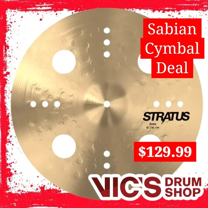 CYMBAL DEAL! SABIAN 16″ Stratus Zero ***BLACK FRIDAY EXCLUSIVE***