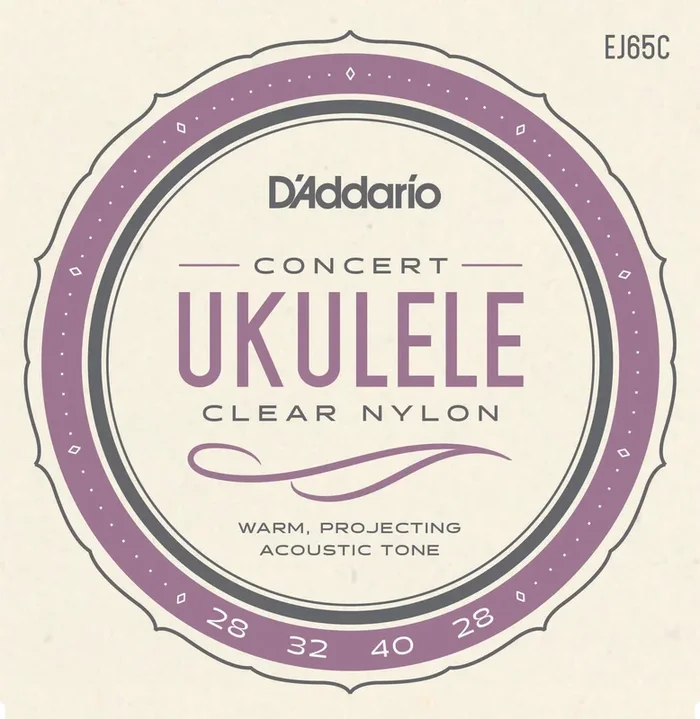 D’Addario EJ65C Pro-Arte Custom Extruded NylonUkulele Strings, Concert