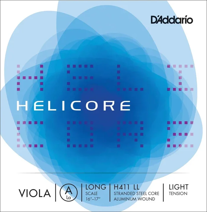 D’Addario Helicore Viola Single A String, Long Scale, Light Tension