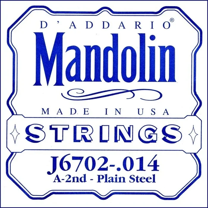 D’Addario J6702 Nickel Mandolin Single String, .014