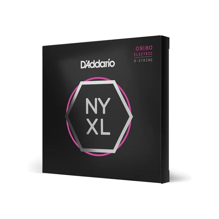 D’Addario NYXL0980 Nickel Wound 8-String Electric Guitar Strings Super Light 0…