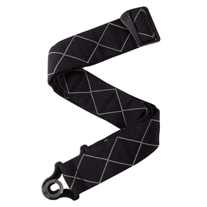 D’Addario Planet Waves 50BAL02 Guitar Strap Auto Lock Padded Black Diamond