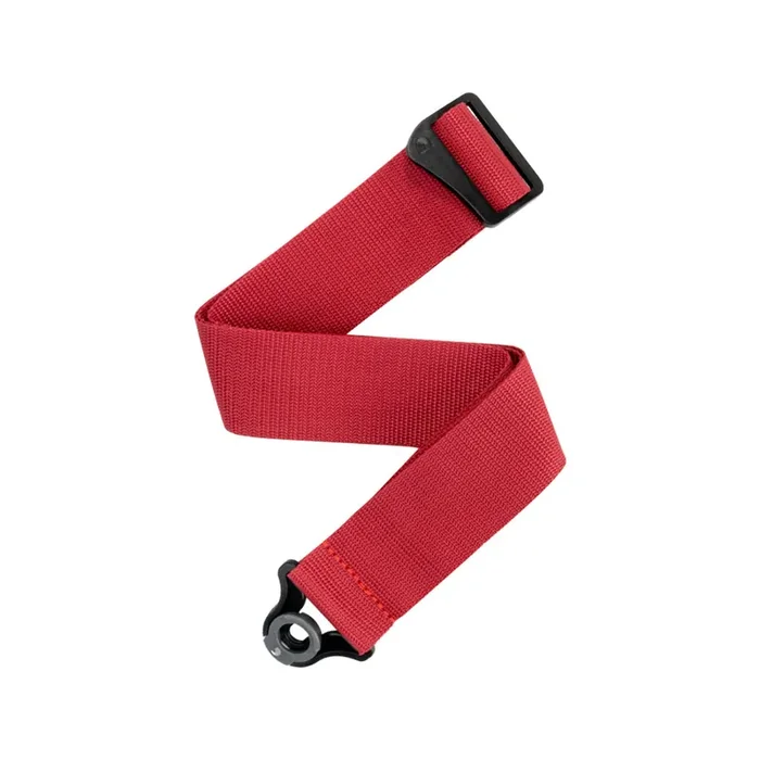 D‘Addario 50mm Auto Lock Locking Polypro Guitar Strap, Red