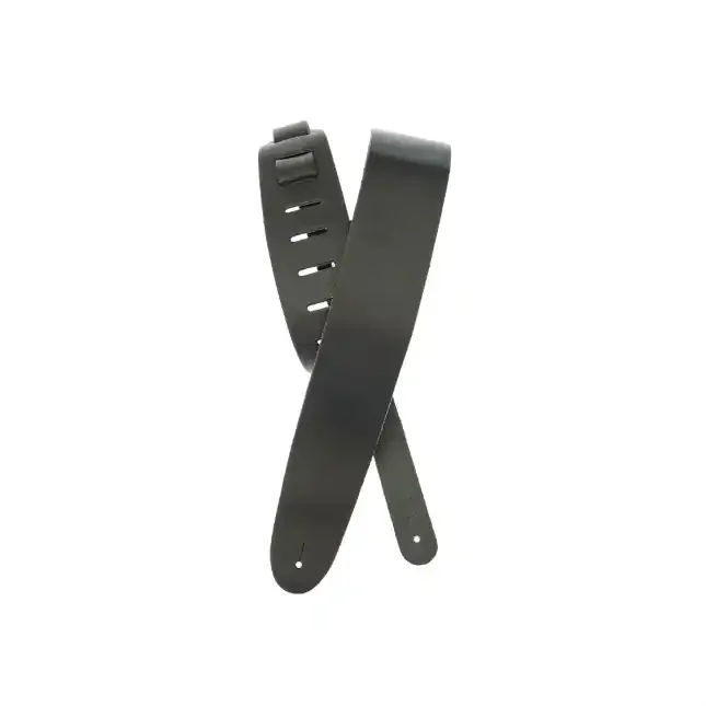D‘Addario Basic Classic Leather Guitar Strap, Black