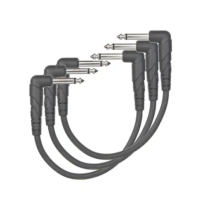 D‘Addario Classic Series 6 inch Patch Cable, 3-Pack