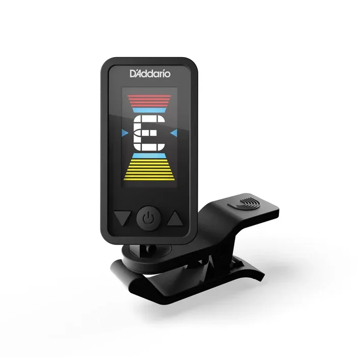 D‘Addario ECLIPSE Clip-On Headstock Guitar/Bass Tuner, Black