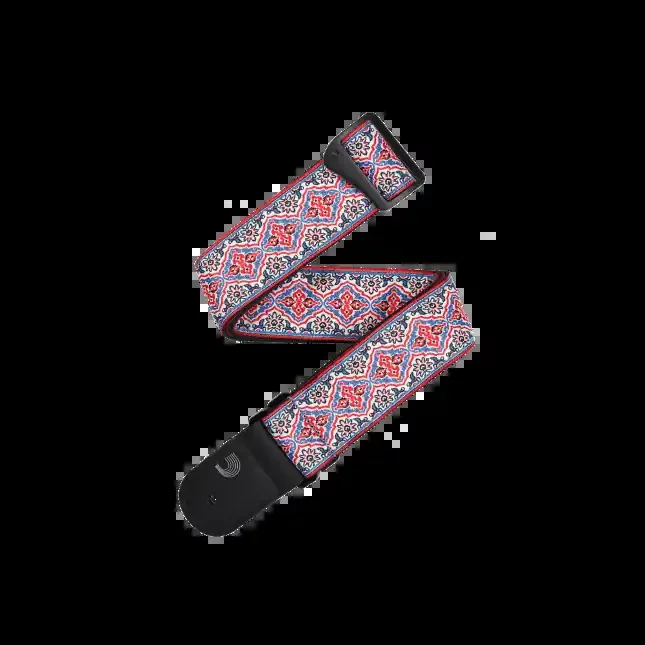 D‘Addario Eco Persian Woven Guitar Strap, White