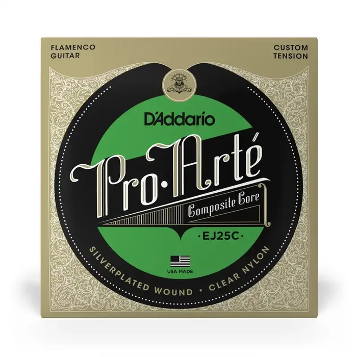 D‘Addario EJ25C Flamenco Silverplated Wound Clear Nylon Guitar Strings