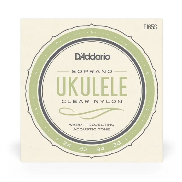 D‘Addario EJ65S Pro-Arte Custom Extruded Ukulele Soprano Strings ADF B Tuning