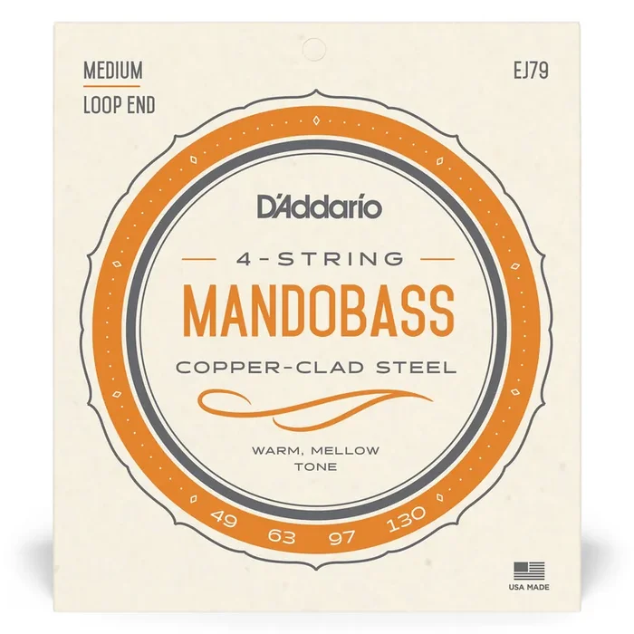 D‘Addario EJ79 Copper Wound 49-130 Mandobass Strings