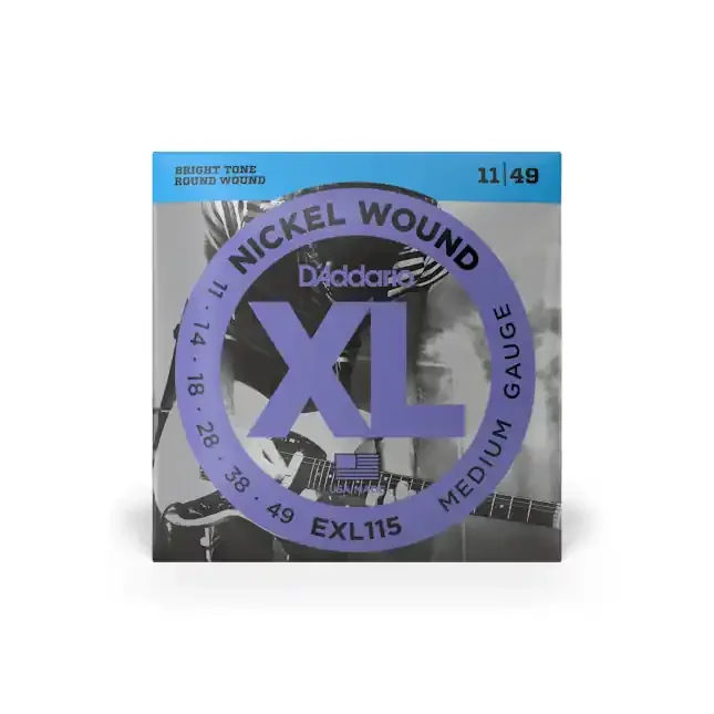 D‘Addario EXL115 11-49 Medium, XL Nickel Electric Guitar Strings