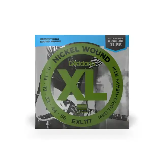 D‘Addario EXL117 11-56 Medium Top, X-Heavy Bottom Nickel Electric Guitar Strings