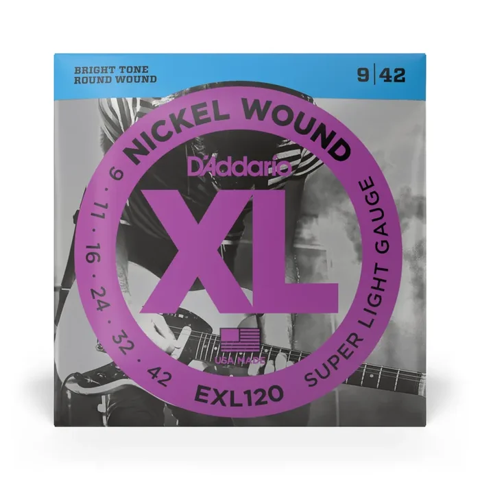 D‘Addario EXL120 Nickel Wound 9-42 Electric Guitar Strings, Super Light