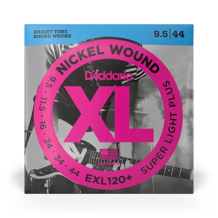 D‘Addario EXL120+ Nickel Wound 9.5-44 Electric Guitar Strings, Light-Plus