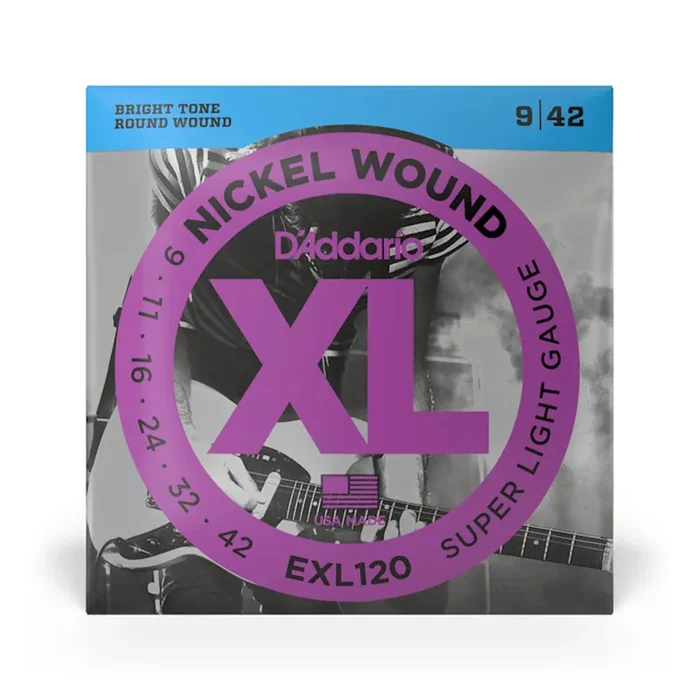 D‘Addario EXL120 Nickel Wound Electric Guitar Strings, Super Light, 9-42
