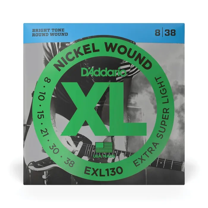 D‘Addario EXL130 Nickel Wound 8-38 Electric Guitar Strings, Super Light