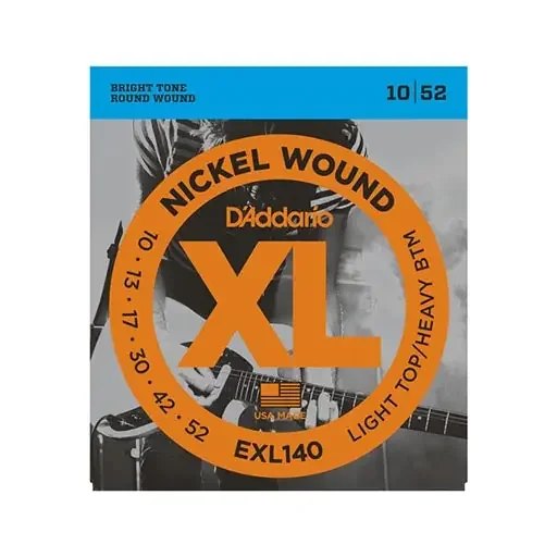 D‘Addario EXL140 Nickel Wound Electric Guitar Strings, Light Top/Heavy Bottom, 10-52