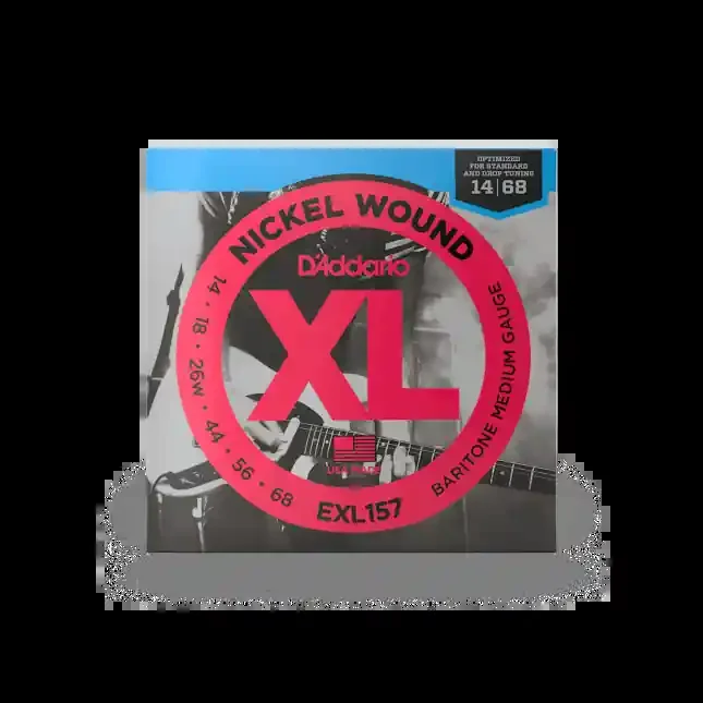 D‘Addario EXL157 14-68 Medium Baritone Nickel Wound Electric Guitar Strings