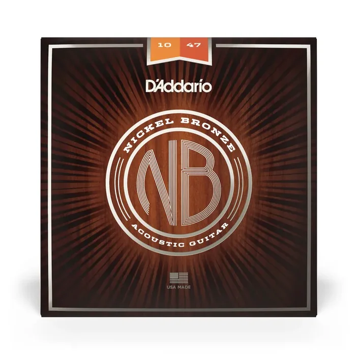 D‘Addario Nickel Bronze 10-47 Acoustic Guitar Strings, Extra Light