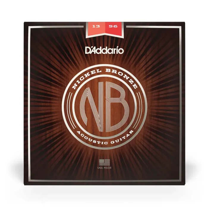 D‘Addario Nickel Bronze 13-56 Acoustic Guitar Strings, Medium