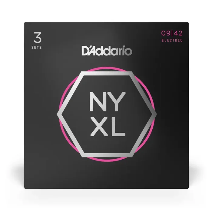 D‘Addario NYXL0942-3p Nickel Guitar Strings 9-42 Super Light, 3-Pack