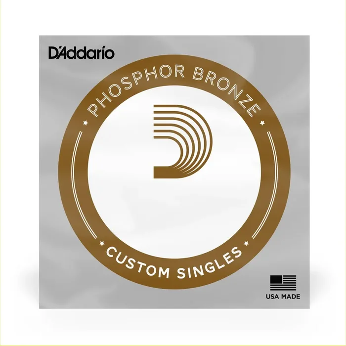 D‘Addario PBB080 Phosphor Bronze 80 (.080″) Acoustic Bass Single String, Long Scale