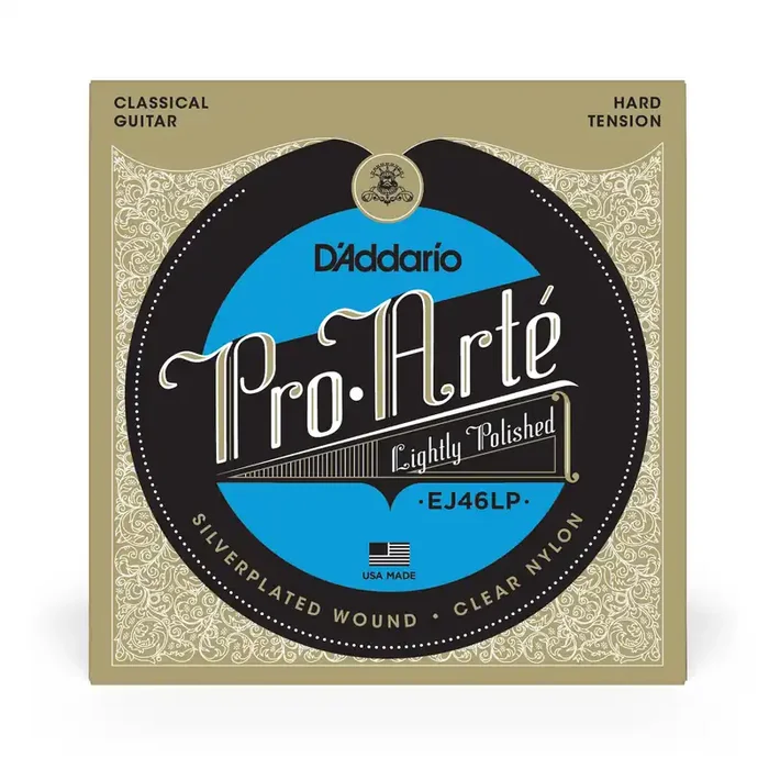 D‘Addario Pro-Arté EJ46LP Hard Tension Lightly Polished Classical Guitar Strings w/ Composite Cores