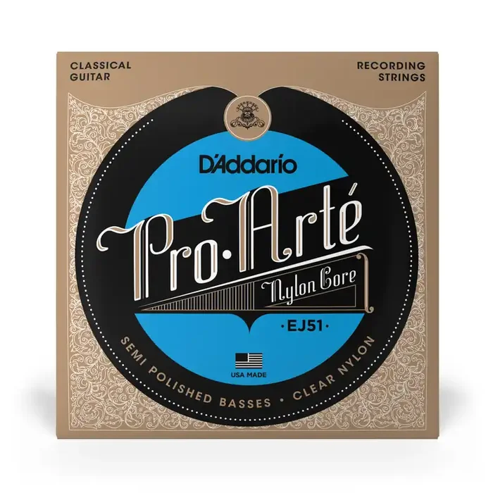 D‘Addario Pro-Arté EJ51 Hard Tension Semi-Polished Classical Guitar Strings
