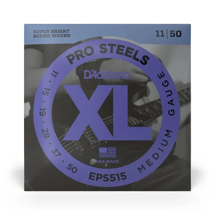 D‘Addario Pro Steels Stainless Steel 11-50 Electric Guitar Strings, Jazz Rock