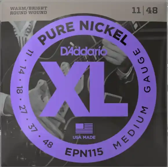 D‘Addario Pure Nickel Strings Medium 11-48 Gauge