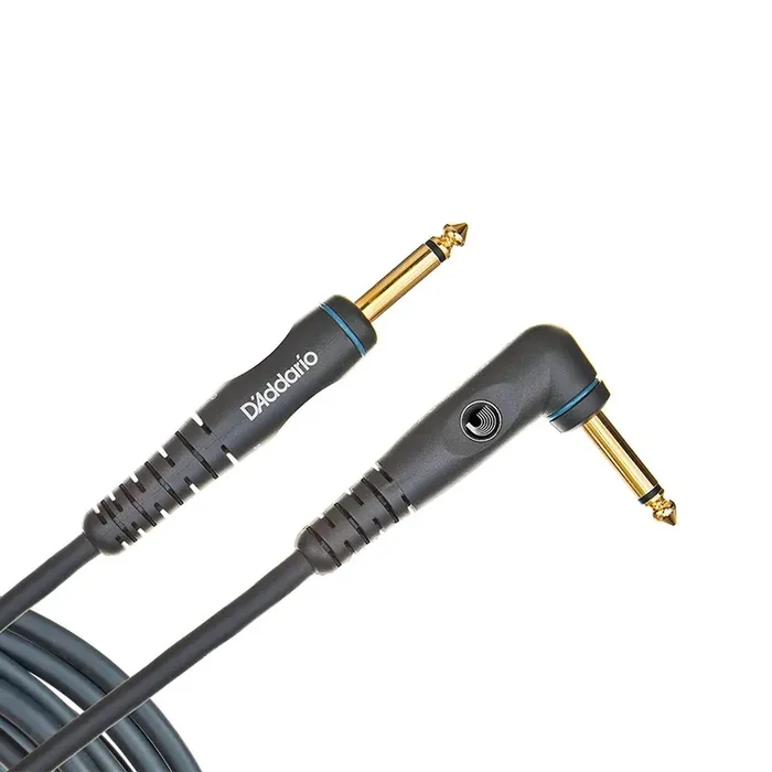 D‘Addario PW-GRA-10 Custom Series Instrument Cable, Right Angle, 10 feet