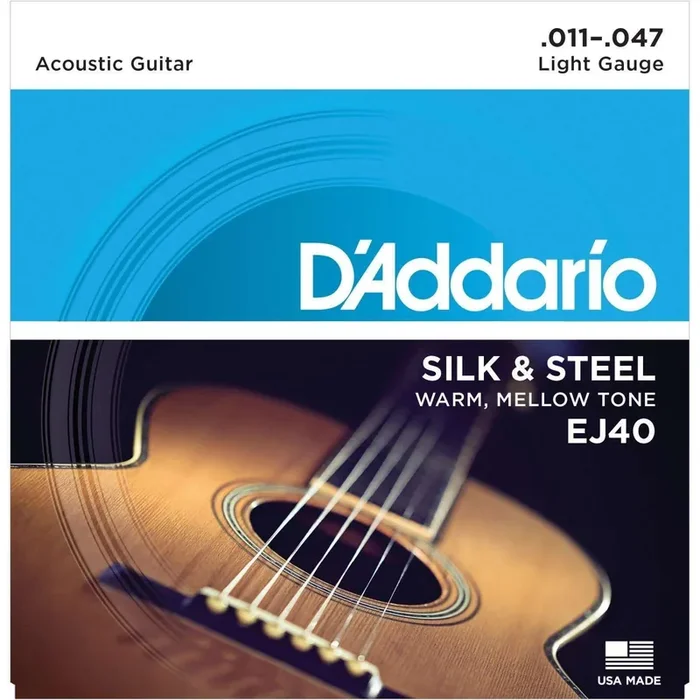 D‘Addario Silk & Steel Folk Guitar Strings EJ40 11-47