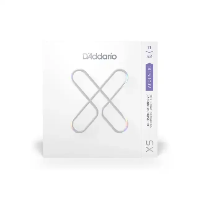 D‘Addario XS 11-52 Custom Light, Phosphor Bronze Coated Acoustic Guitar Strings