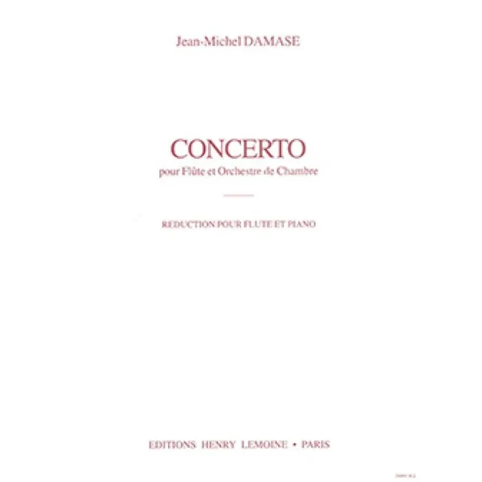 Damase, Jean-Michel – Concerto pour flûte et orchestre de chambre