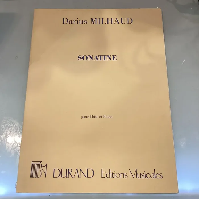Darius Milhaud Sonatine for Flute and Piano – Durand